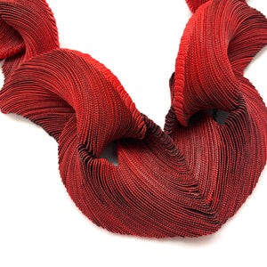 Crossing The Chasm Series - Red Necklace 2-Necklaces-Yong Joo Kim-Pistachios