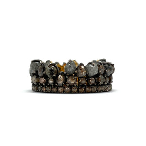Crown Raw Diamond Ring-Rings-Amit Mangal-Pistachios