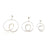 Curlicue Drop Earrings Large - Sterling Silver-Earrings-Yoko Takirai-Pistachios
