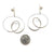 Curlicue Drop Earrings Medium - Sterling Silver-Earrings-Yoko Takirai-Pistachios