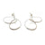 Curlicue Drop Earrings Medium - Sterling Silver-Earrings-Yoko Takirai-Pistachios