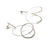 Curlicue Drop Earrings Medium - Sterling Silver-Earrings-Yoko Takirai-Pistachios