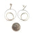 Curlicue Drop Earrings Small - Sterling Silver-Earrings-Yoko Takirai-Pistachios