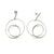 Curlicue Drop Earrings Small - Sterling Silver-Earrings-Yoko Takirai-Pistachios
