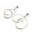 Curlicue Drop Earrings Small - Sterling Silver-Earrings-Yoko Takirai-Pistachios