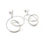 Curlicue Drop Earrings Small - Sterling Silver-Earrings-Yoko Takirai-Pistachios