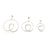 Curlicue Drop Earrings Small - Sterling Silver-Earrings-Yoko Takirai-Pistachios