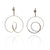 Curlicue Drop Earrings Small - Sterling Silver-Earrings-Yoko Takirai-Pistachios