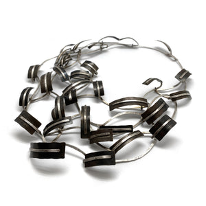 Curved Link Statement Necklace-Necklaces-Biba Schutz-Pistachios