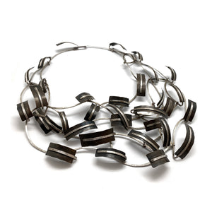 Curved Link Statement Necklace-Necklaces-Biba Schutz-Pistachios