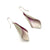 Curved Silver and Pink Earrings-Earrings-Marcin Tyminski-Pistachios