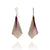 Curved Silver and Pink Earrings-Earrings-Marcin Tyminski-Pistachios