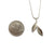 Dancing in the Wind Two Leaf Necklace-Necklaces-Huiyu Chiu-Pistachios