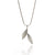 Dancing in the Wind Two Leaf Necklace-Necklaces-Huiyu Chiu-Pistachios