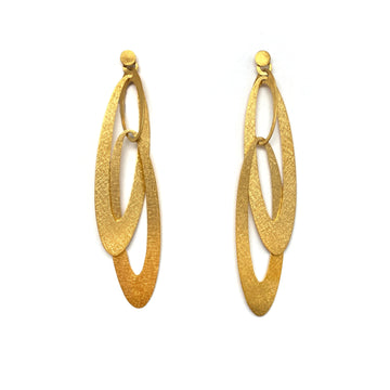 Dangle Oval Earrings