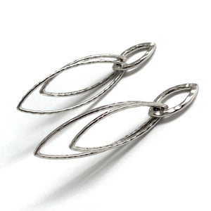Dangle Platinum Earrings-Earrings-Sowon Joo-Pistachios