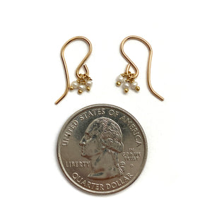 Dangling Pearl Earrings-Earrings-Julia Cabral-Pistachios