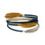 Dark Blue Hematite Multi-Strand Bracelet-Bracelets-Oliwia Kuczynska-Pistachios