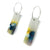 Dark Blue and Yellow Rectangle Earrings-Earrings-Asami Watanabe-Pistachios
