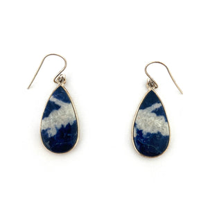Deep Blue Sodalite Hook Earrings-Earrings-Susanne Kern-Pistachios