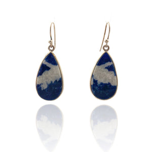 Deep Blue Sodalite Hook Earrings-Earrings-Susanne Kern-Pistachios