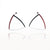 Deep Triangle Bow Earrings Red-Earrings-Ursula Muller-Pistachios