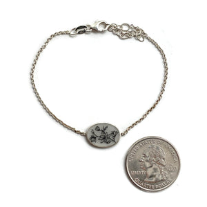 Delicate Flower Bracelet-Bracelets-Anna Bankuti-Pistachios