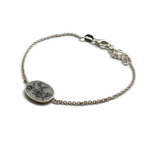 Delicate Flower Bracelet-Bracelets-Anna Bankuti-Pistachios