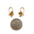 Delicate Gold Flower Drops-Earrings-Anna Krol-Pistachios