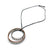 Demitra Thomloudis - Double Gray Circle with Orange Pendant Necklace-Necklaces-Precious Collective-Pistachios