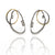 Demitra Thomloudis - Intersection with Orange Large Earrings-Earrings-Precious Collective-Pistachios
