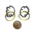Demitra Thomloudis - Intersection with Orange Medium Earrings-Earrings-Precious Collective-Pistachios