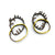 Demitra Thomloudis - Intersection with Orange Medium Earrings-Earrings-Precious Collective-Pistachios