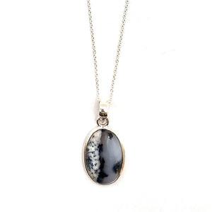 Dendritic Agate Necklace-Necklaces-Susanne Kern-Pistachios