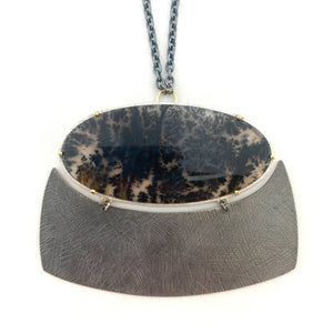 Dendritic Agate Statement Necklace-Necklaces-Heather Guidero-Pistachios