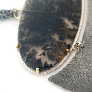 Dendritic Agate Statement Necklace-Necklaces-Heather Guidero-Pistachios