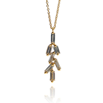 Diagonal Diamond Necklace