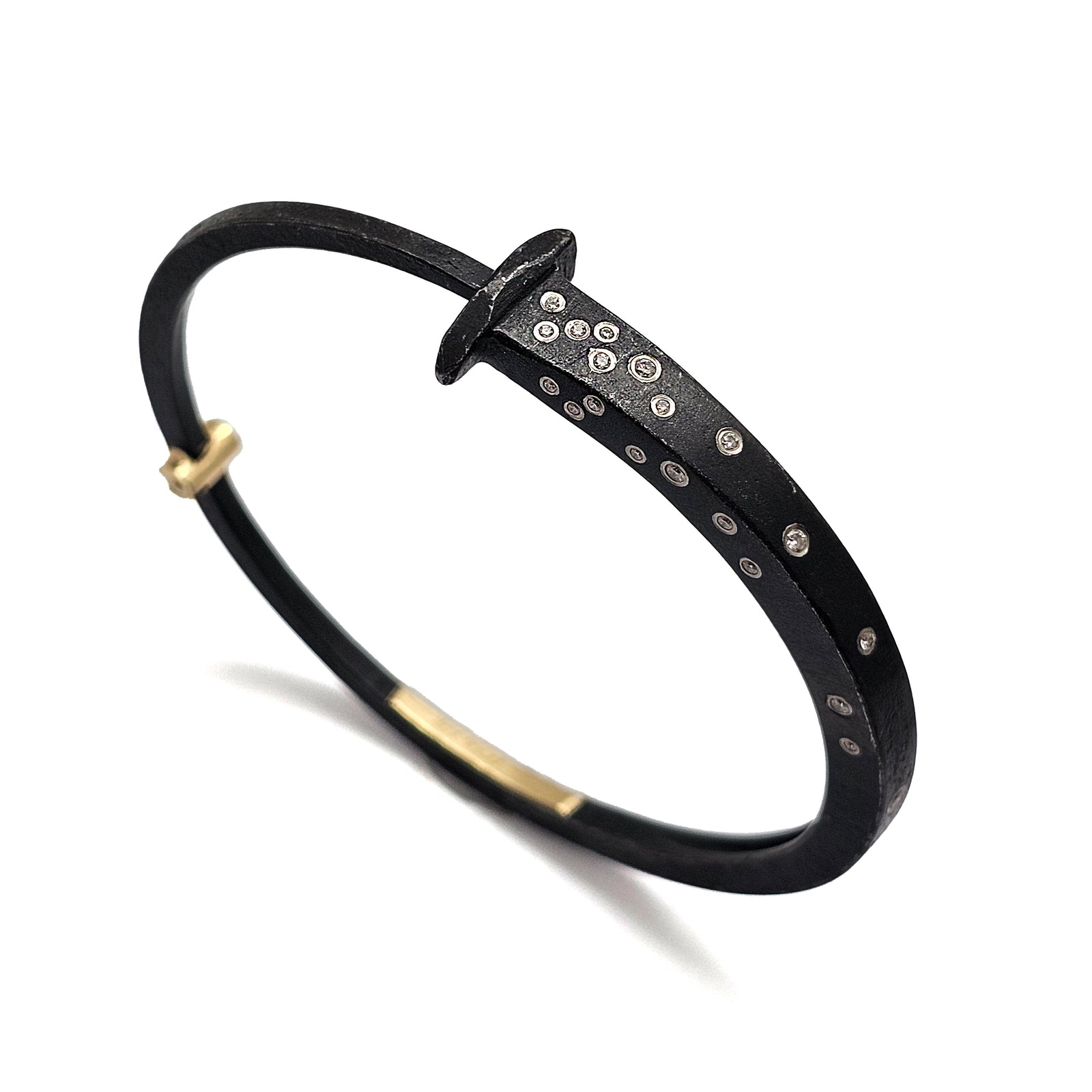 Diamond Cascade Nail Bracelet-Bracelets-Pat Flynn-Pistachios
