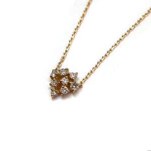 Diamond Cluster Necklace-Necklaces-Mizuki Shinkai-Pistachios