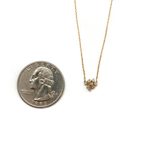 Diamond Cluster Necklace-Necklaces-Mizuki Shinkai-Pistachios