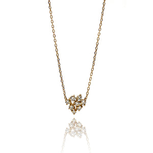 Diamond Cluster Necklace-Necklaces-Mizuki Shinkai-Pistachios