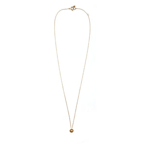 Diamond Dot Gold Circle Necklace-Necklaces-Mizuki Shinkai-Pistachios