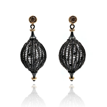 Diamond Drop Crochet Earrings