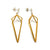 Diamond Drop Link Earrings - Gold/Silver-Earrings-Veronika Majewska-Pistachios