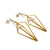 Diamond Drop Link Earrings - Gold/Silver-Earrings-Veronika Majewska-Pistachios