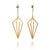 Diamond Drop Link Earrings - Gold/Silver-Earrings-Veronika Majewska-Pistachios