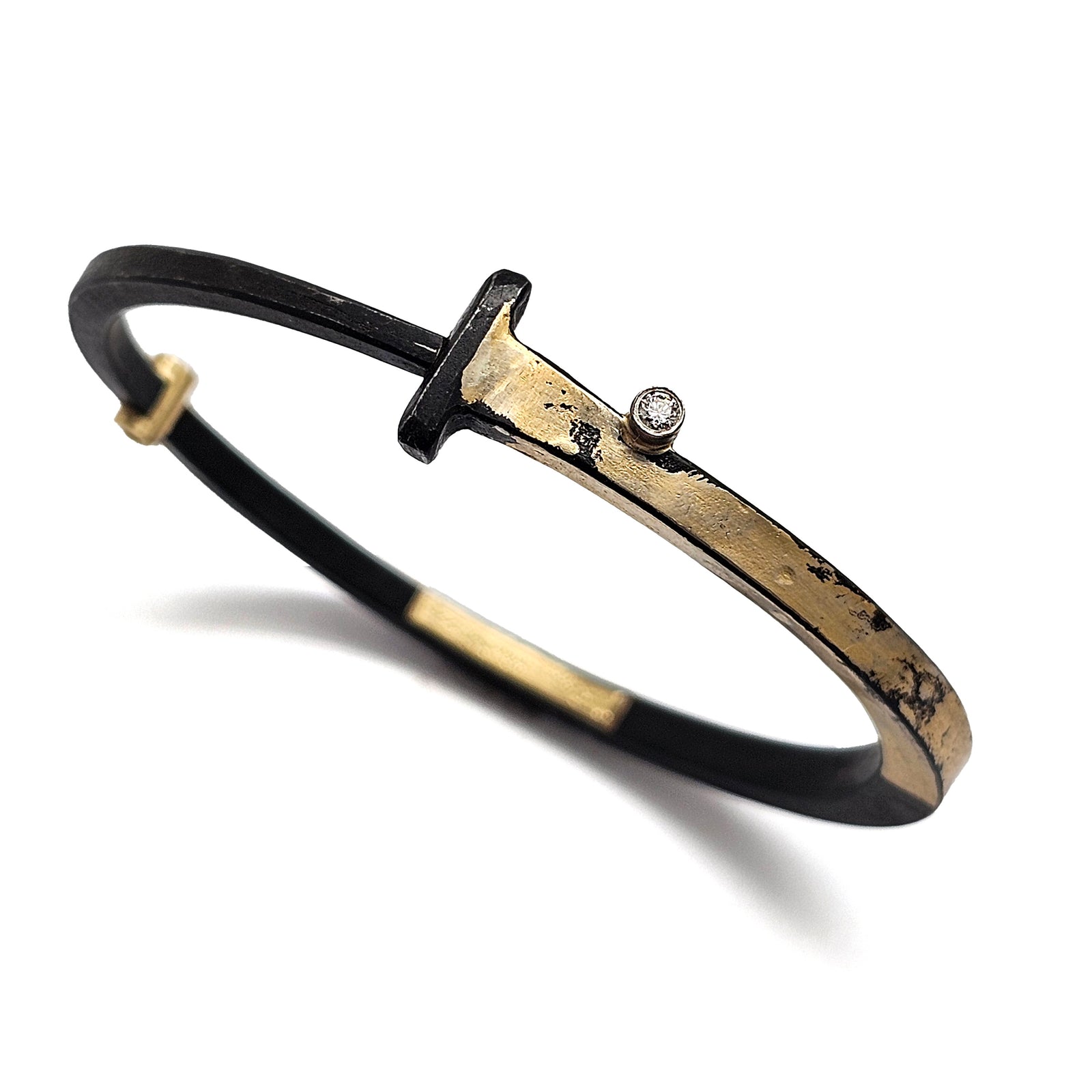 Diamond Edge Nail Bracelet-Bracelets-Pat Flynn-Pistachios
