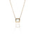 Diamond Square Necklace-Necklaces-Jo Nakamura-Pistachios