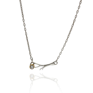 Diamond and Branch Necklace