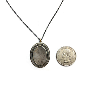 Diamond and Dendritic Agate Necklace-Necklaces-Austin Titus-Pistachios